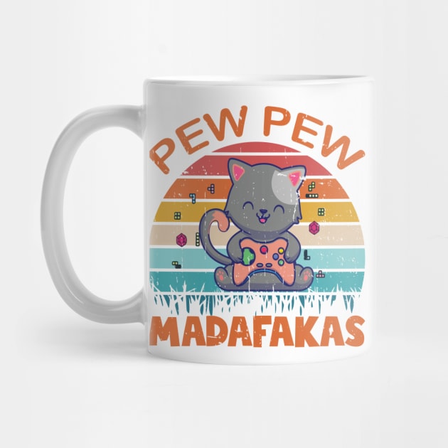 Pew Pew Cat Gaming Cat by CRE4TIX